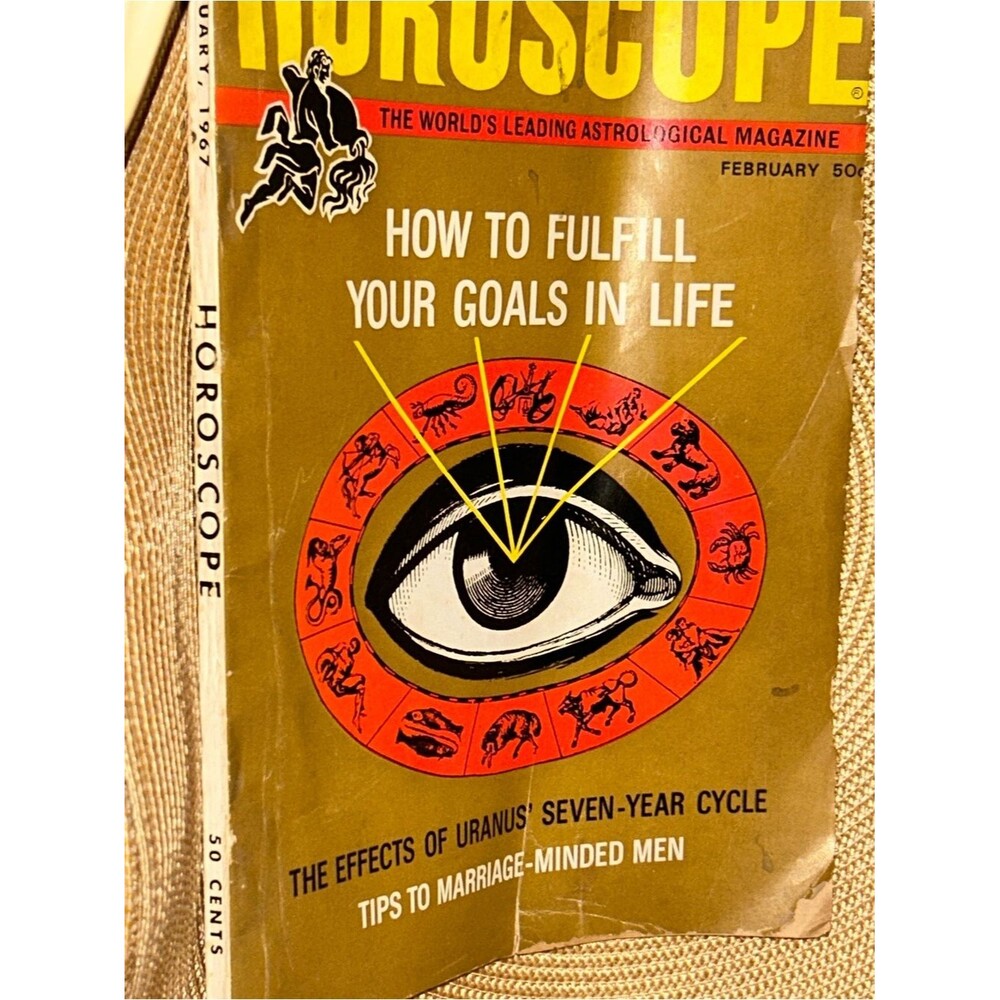 Vintage FEBRUARY 1967 Magazine Horoscope 50 cent magazine WOW